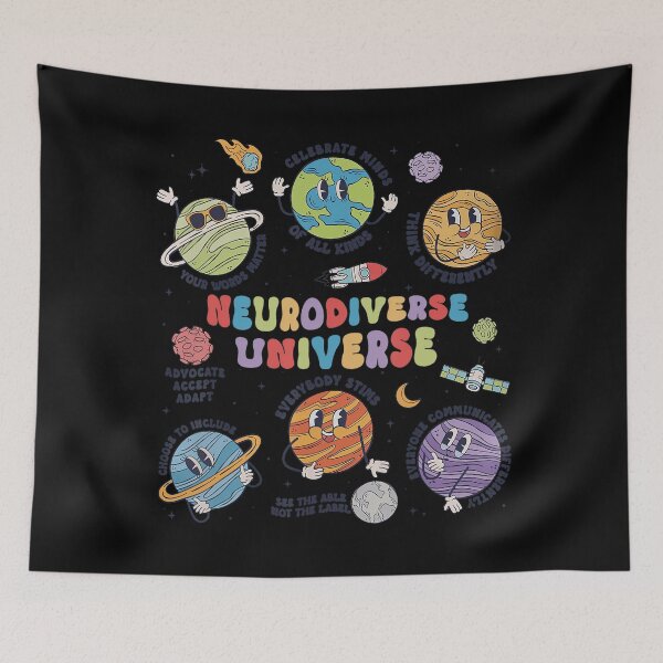 Item preview, Neurodiverse Universe Autism Awareness Space designed and sold by FantasyFablesC.