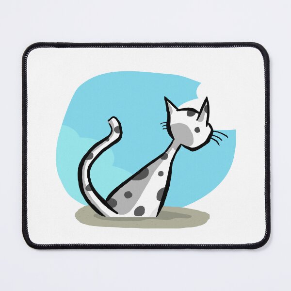 Item preview, White Cat Black Spot. B09 designed and sold by ParissiFriends.