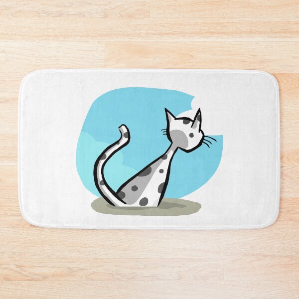 Item preview, White Cat Black Spot. B09 designed and sold by ParissiFriends.
