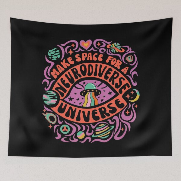 Item preview, Neurodiverse Universe Neurodiversity ADHD Autism Awareness designed and sold by FantasyFablesC.