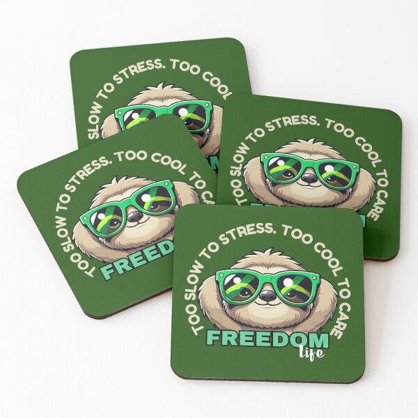 Item preview, Cute Sloth Freedom Life designed and sold by The magic  Yellow bus.