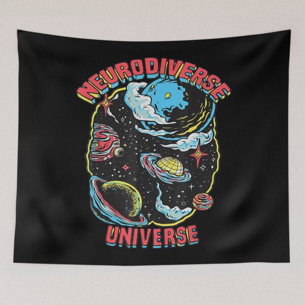 Item preview, Neurodiverse Universe Neurodiversity Embrace ADHD Autism ASD designed and sold by FantasyFablesC.