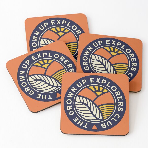 Item preview, The grown up explorers club - orange designed and sold by fieldtripsupply.