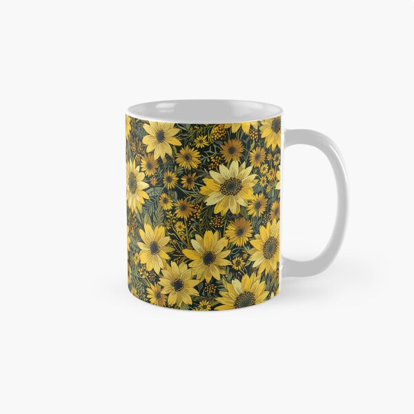 Item preview, Rosinweed, yellow flowers pattern designed and sold by CoolPixels.