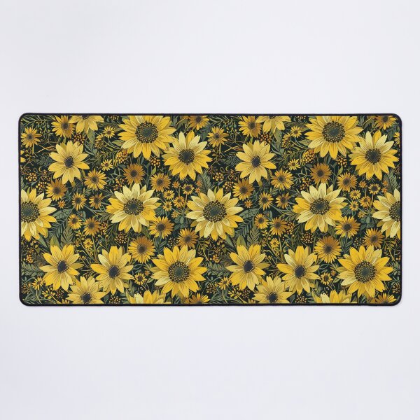 Item preview, Rosinweed, yellow flowers pattern designed and sold by CoolPixels.