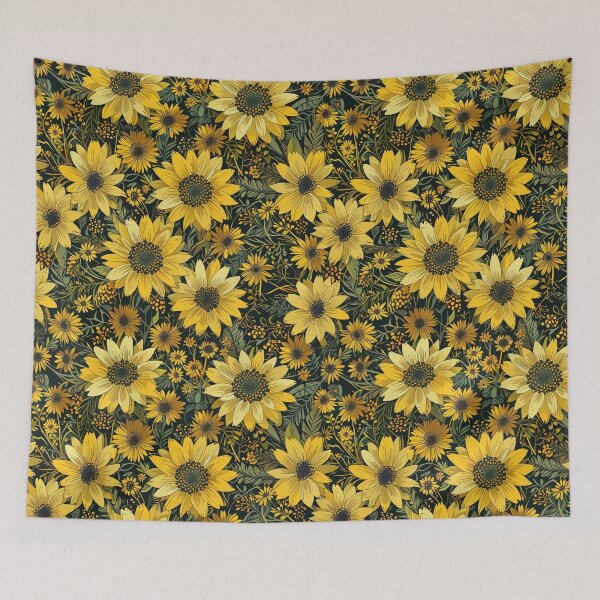 Item preview, Rosinweed, yellow flowers pattern designed and sold by CoolPixels.