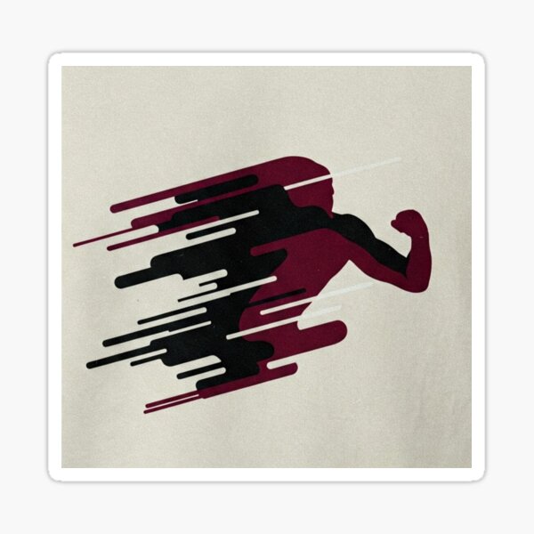 Digital Strength Silhouette Sticker