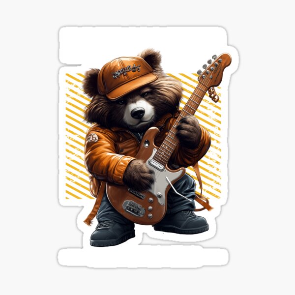 Artikel-Vorschau von Cool Animals - Rock Master Bear 2, designt und verkauft von Polygonist.