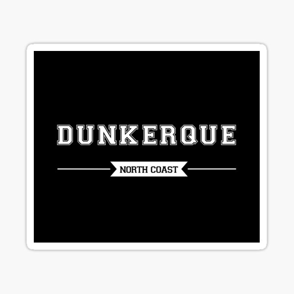 Vista previa del artículo con la obra «Dunkerque: Playa y Carnaval [negro]», diseñado y vendido por FrenchTouch77.
