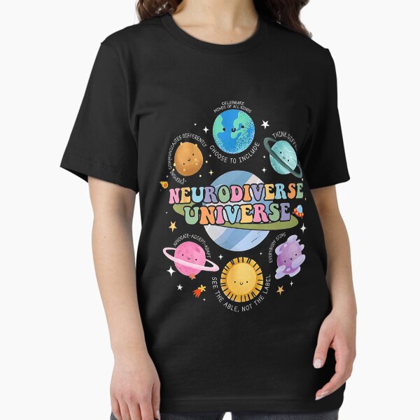 Vista previa del artículo con la obra «Equipo de Apoyo para la Concientización sobre el Autismo del Planeta Neurodiverso Universo Vintage», diseñado y vendido por FantasyFablesC.