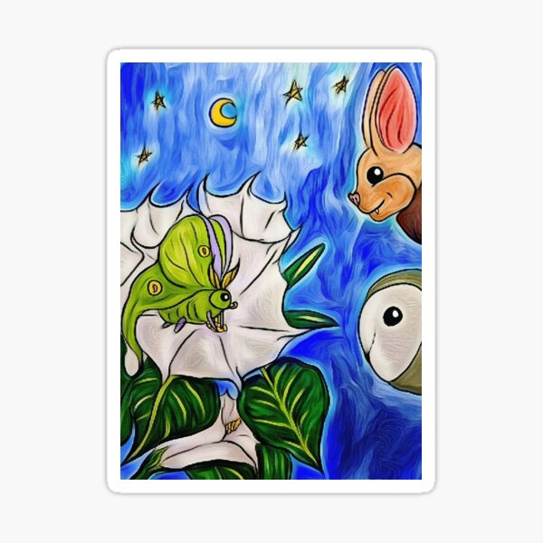 Item preview, Boo Goes Whoo Luna Moth designed and sold by SarahERichArt.
