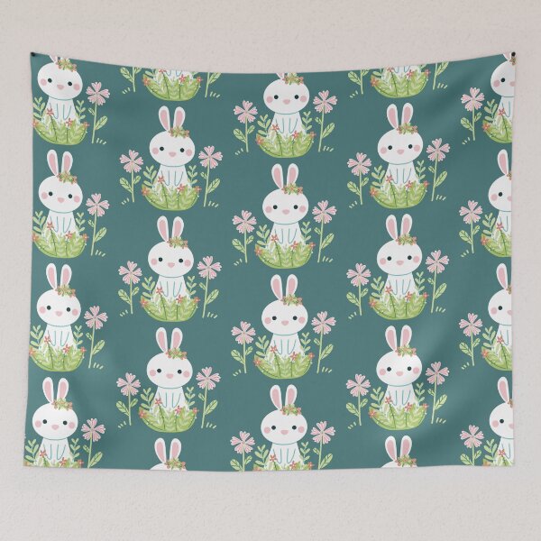 Item preview, Spring Easter White Bunny designed and sold by Angela Sbandelli.