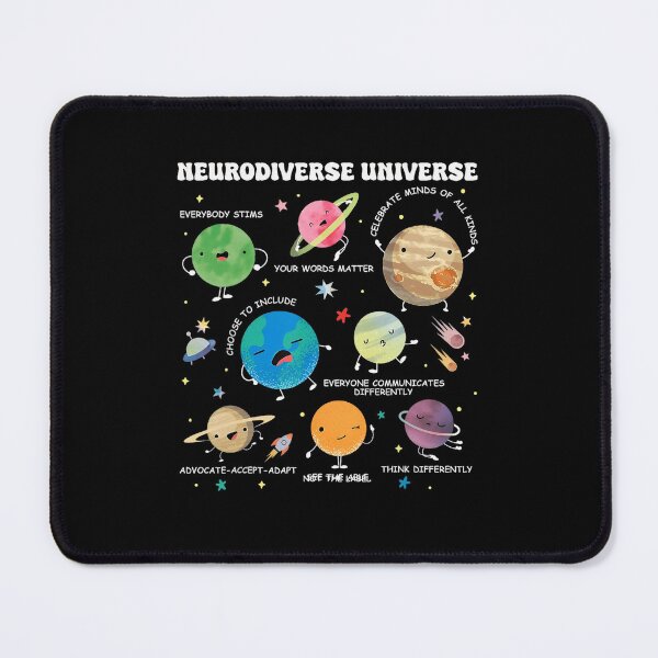 Item preview, Neurodiverse Universe Planet Autism Awareness Support Squad designed and sold by FantasyFablesC.