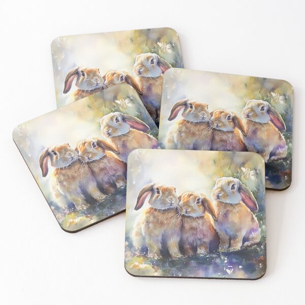 Item preview, 3 Lop-Eared Rabbits designed and sold by laurashawart.