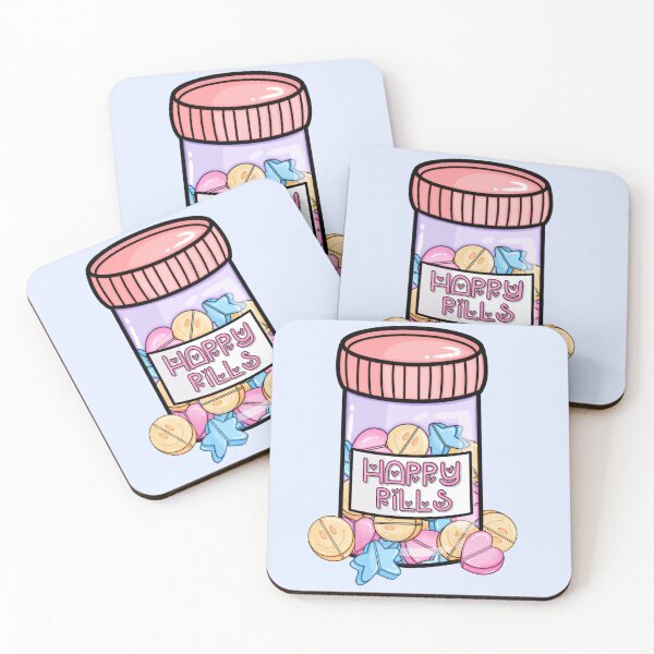 Item preview, Happy Pills hearts smiley faces and stars designed and sold by TIPbyAshley.