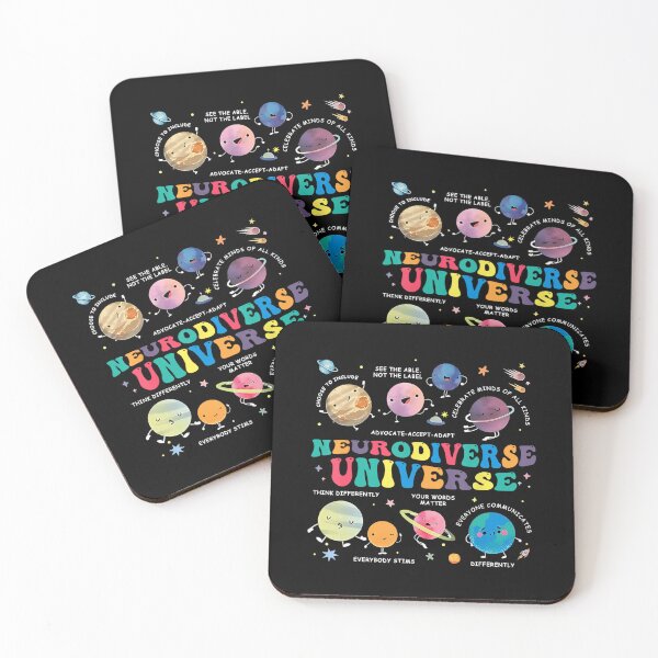 Item preview, Neurodiverse Universe Space Planet Autistic Autism Teacher designed and sold by FantasyFablesC.