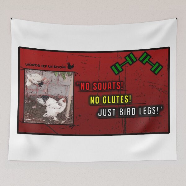 Item preview, No Squats! No Glutes! - Just BIRD LEGS! designed and sold by SyrianVibes.