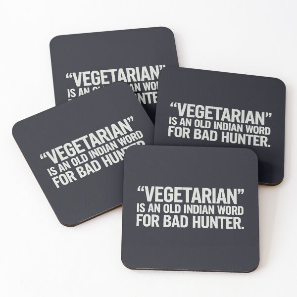 Item preview, Vegetarian Is An Old Indian Word For Bad Hunter designed and sold by CreepyCornerArt.