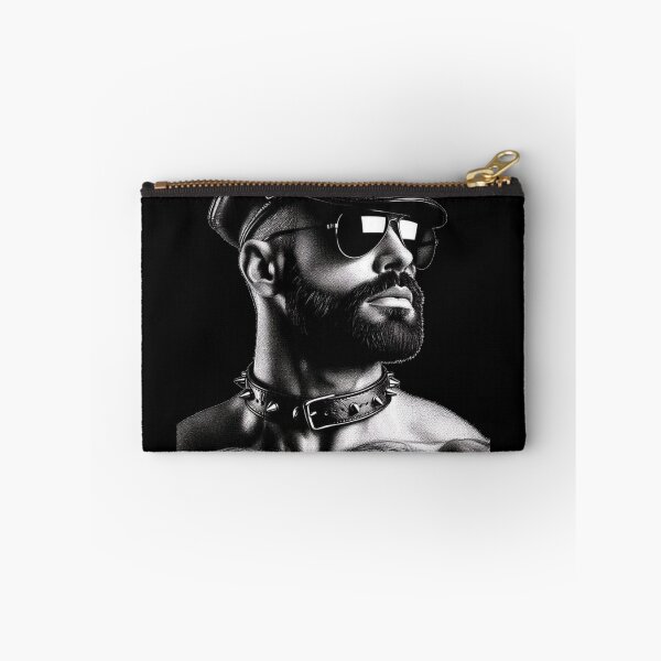 Item preview, Gay Leather Studded Daddy Hunk German Leder Pride Graphic Design designed and sold by ItsAKinkThing.