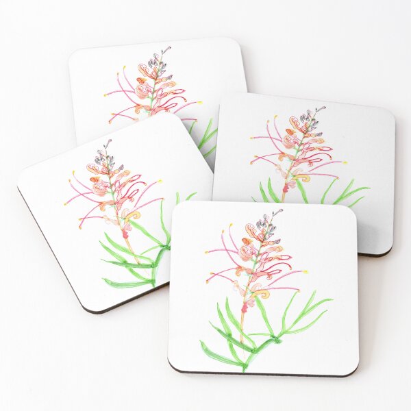 Item preview, Pink Grevillea for Art Prints by Katy Hood designed and sold by Katy Tuesday .