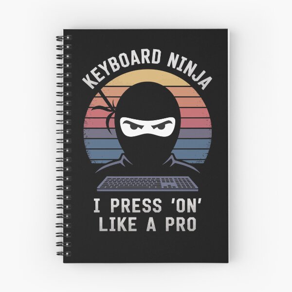 Item preview, Keyboard Ninja – I Press ‘On’ Like a Pro Funny Tech Warrior Design designed and sold by Tatiana Kucher.