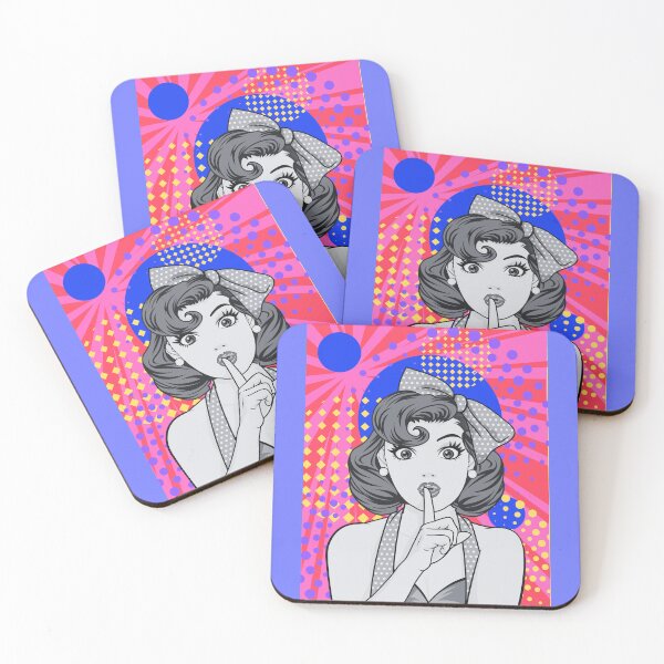 Item preview, Retro Woman, Shhh, Pop Art, Beautiful, Vintage designed and sold by AASparksDesigns.