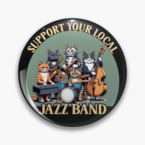 Artikelvorschau, Unterstützen Sie Ihre lokale Jazzband Cats entworfen und verkauft von Primroaddesigns.