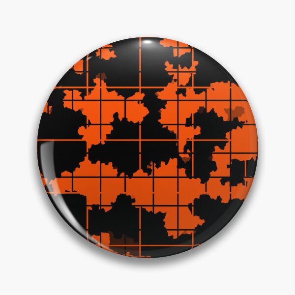 Item preview, Orange Black Irregular Abstract Pattern Design  designed and sold by PatternTitan.
