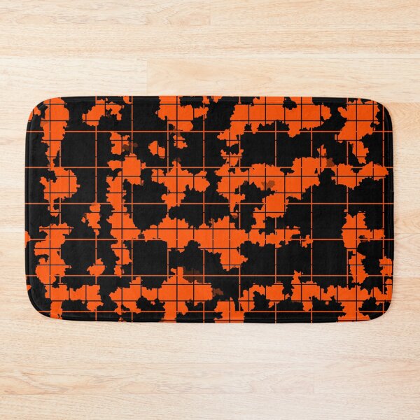 Item preview, Orange Black Irregular Abstract Pattern Design  designed and sold by PatternTitan.