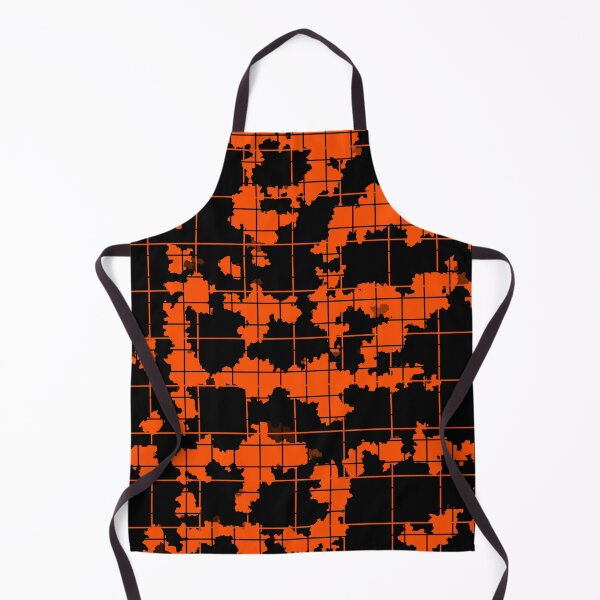 Item preview, Orange Black Irregular Abstract Pattern Design  designed and sold by PatternTitan.