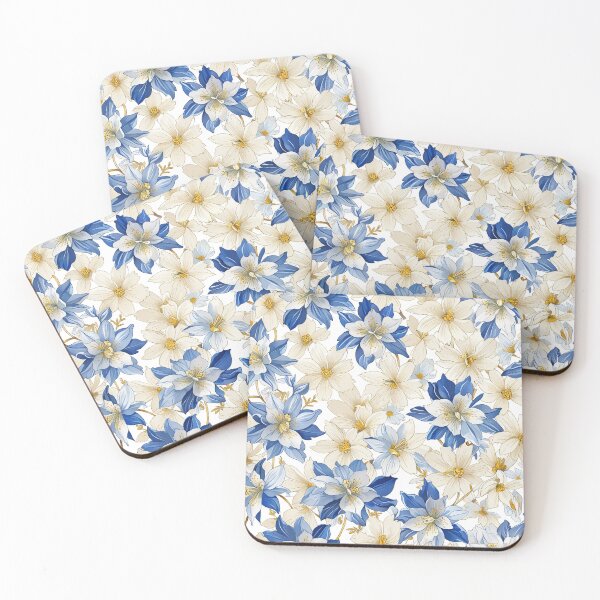 Item preview, Rocky Mountain Columbine Inspired Pattern designed and sold by CoolPixels.