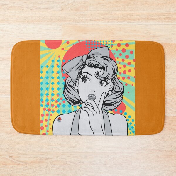 Item preview, Retro Woman, Contemplating, Pop Art, Beautiful, Vintage #4 designed and sold by AASparksDesigns.
