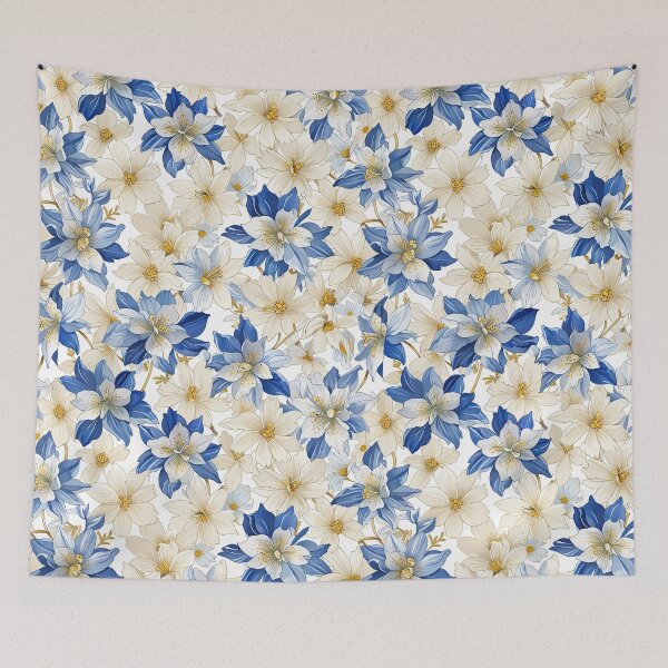 Item preview, Rocky Mountain Columbine Inspired Pattern designed and sold by CoolPixels.