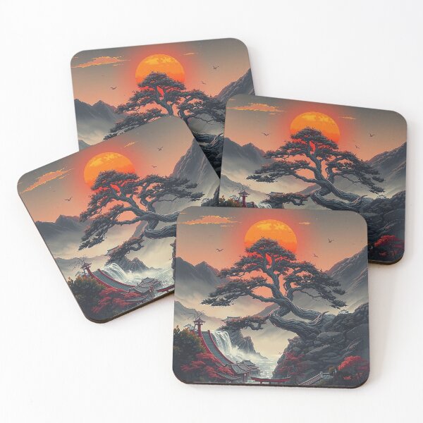 Item preview, Asian Art: Mountain Landscape with Temple designed and sold by Salimgor Hangaround Music.