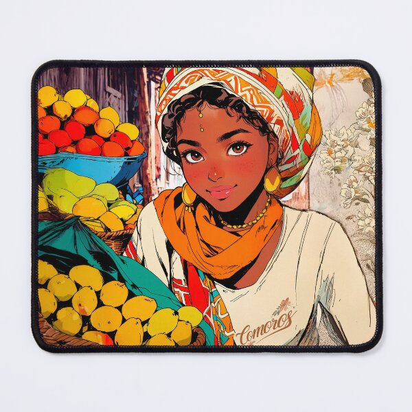 Item preview, Comoros Fruit Market – Retro Shoujo Glow designed and sold by PitsFusion Retro Atlas.