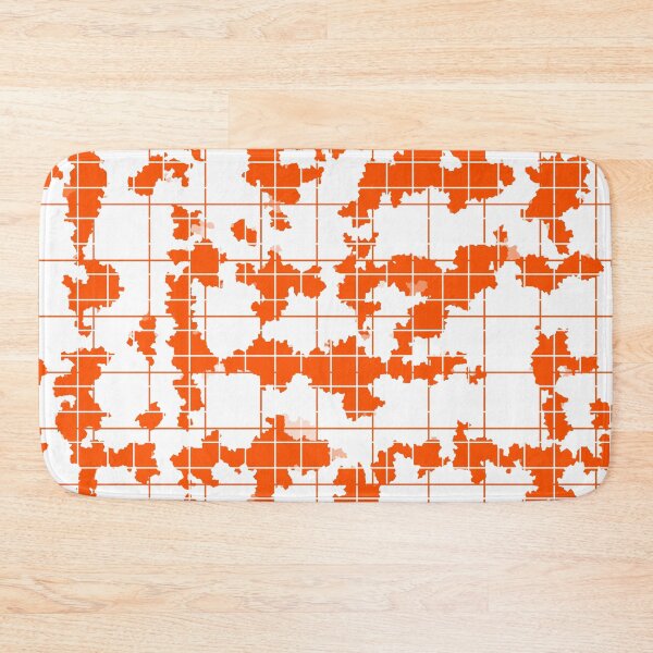 Item preview, Orange White Irregular Abstract Pattern Design  designed and sold by PatternTitan.