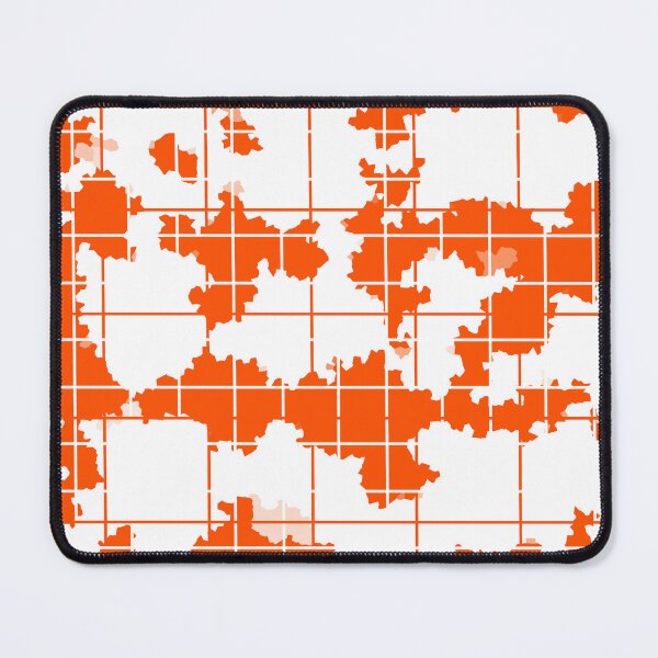 Item preview, Orange White Irregular Abstract Pattern Design  designed and sold by PatternTitan.