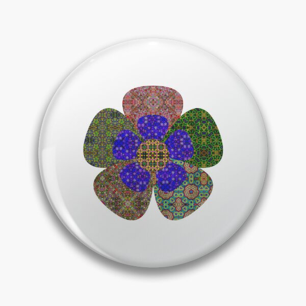 Item preview, Patchwork Tapestry Flower II designed and sold by TapestryCaravan.