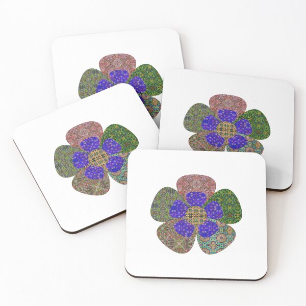 Item preview, Patchwork Tapestry Flower II designed and sold by TapestryCaravan.