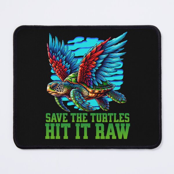 Item preview, Save The Turtles Hit It Raw designed and sold by Belarte.shop.