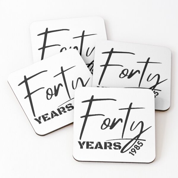 Item preview, Forty Years | 40th Birthday Celebration | Vintage 1985 Anniversary Design designed and sold by highflycrafts.