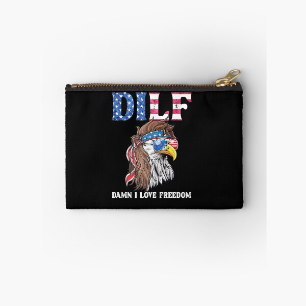 Item preview, DILF Damn I Love Freedom Eagle Funny Patriotic designed and sold by Dressed For  Duty.