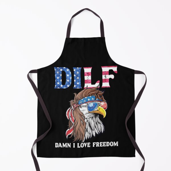 Item preview, DILF Damn I Love Freedom Eagle Funny Patriotic designed and sold by Dressed For  Duty.