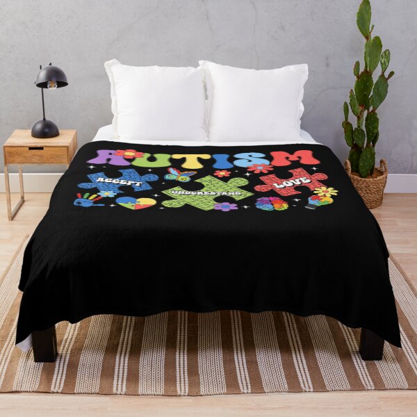 Item preview, Retro Autism Accept Understand Love Autism Awareness designed and sold by lidanmasi.