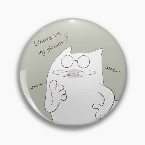 Item preview, Cat searches for Glasses designed and sold by Mobile's Blue Sky.