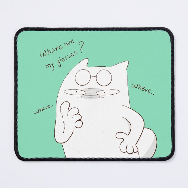 Item preview, Cat searches for Glasses designed and sold by Mobile's Blue Sky.