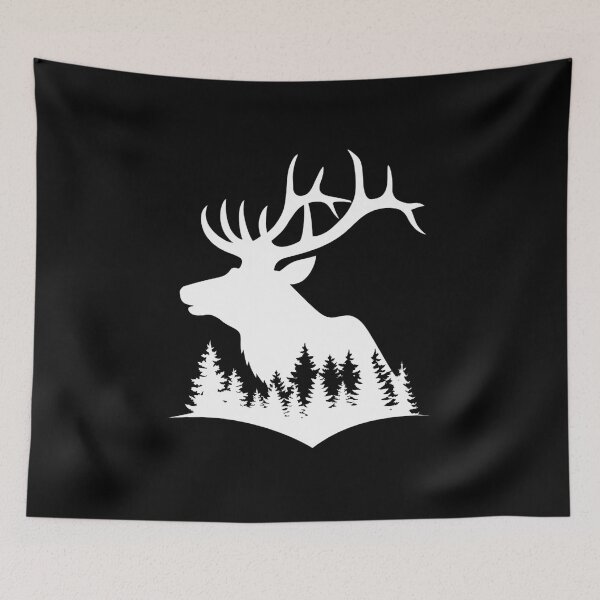 Item preview, Bull Elk Tee | Elk And Trees Shirt | Camping Outdoor Elk Hunting designed and sold by SlocifieShop.