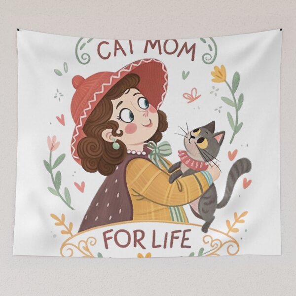 Item preview, CAT MOM FOR LIFE designed and sold by likbatonboot.