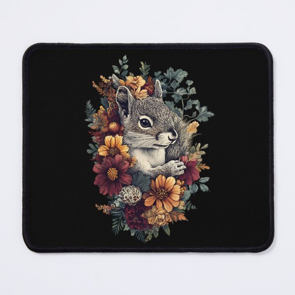 Item preview, Vintage Floral Squirrel designed and sold by bapupa.