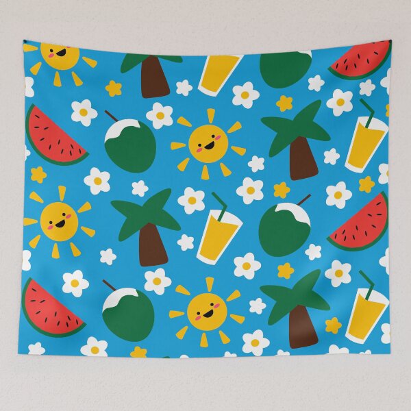 Item preview, Sunny Summer Vibes: Watermelon, Coconuts & Flowers designed and sold by Tulip Creators .